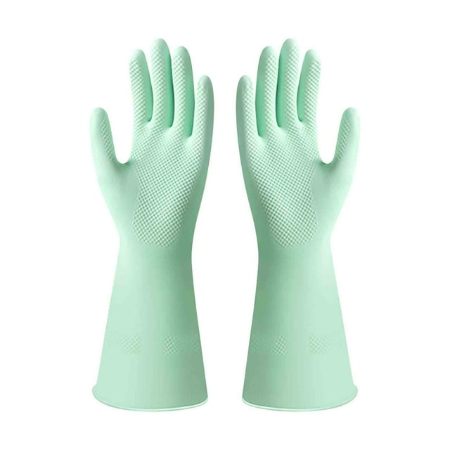Rubber Thickened Cleaning Gloves Thickened Dishwashing Gloves Household Kitchen Housework Cleaning Rubber Gloves
