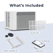 Windmill 5,000 BTU Window Air Conditioner - Lite Series - Quiet & Smart, Cools up to 150 Sq. Ft. - App/Wi-Fi, Remote Control, Voice
