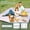 Pink White-80 x 100 Inch, variant on Picnic Blanket Green White 80 x 80 Inch Outdoor Camping Beach Mat