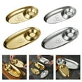 thumbnail image 2 of Modern Gold Finished 304 Steel Serving Dish Spacious Snacks Tray Corrosions Resistant For Homes Or Commercial Use, 2 of 12