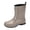 Gray, variant on Men Fishing Mid Calf Rain Boots Pvc Waterproof Breathable Pull On Shoes For Hiking Gardening Outdoor , Black