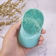 thumbnail image 5 of Cepillo facial sónico, cepillo de limpieza facial sónico, limpiador exfoliante facial de silicona con masaje calentado y diseño ligero para exfoliar suavemente, masajear y limpiar la piel, 5 of 5