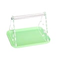 thumbnail image 4 of Percha de mesa para pájaros, juguete para ejercitar aves, soporte de entrenamiento con bandeja para excrementos. Verde, 4 of 9