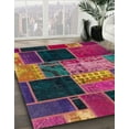 thumbnail image 2 of Ahgly Company Indoor Rectangle Abstract Mauve Taupe Purple Area Rugs, 7' x 9', 2 of 6