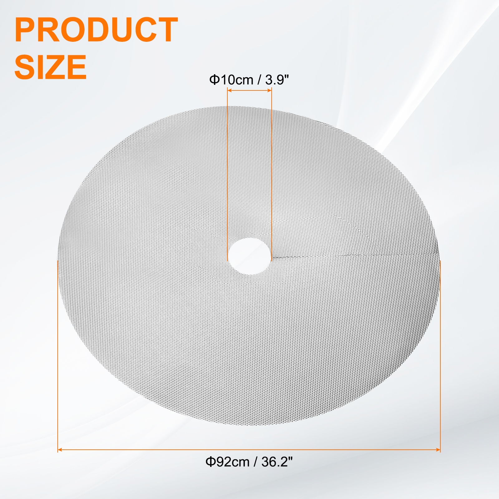 Uxcell 2pcs Tree Mulch Ring 36.2 Inch Non-Woven Round Tree Protector Weed Barrier Mat Plant Cover Rings for Weed Grass Control Root Protection, Silver