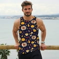 thumbnail image 6 of KLL Turkey And Autumn Print Men's Muscle Gym Workout Stringer Tank Tops Bodybuilding Fitness T-Shirts Tank Tops Men-4X-Large, 6 of 7