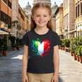 thumbnail image 4 of BOOMNY Toddler Girls Short Sleeve Italy Soccer T-Shirts Crew Neck Graphic International Football Tee Tops for Girl Soft Dailywear, 4 of 6