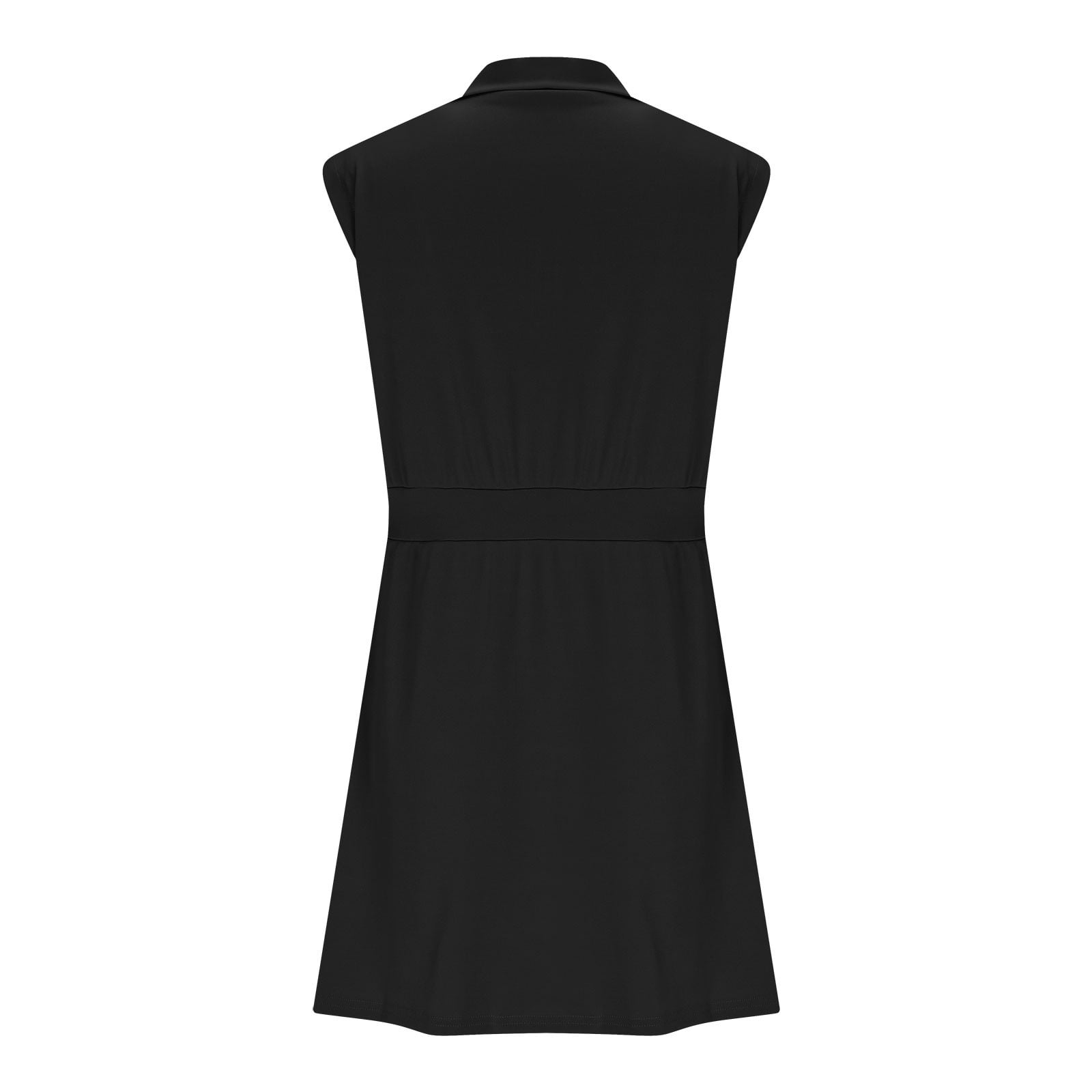Womens Half Zip Sweatshirt Dresses Summer V Neck Sleeveless Workout Dress Casual Smocked Midi Dress Tennis Dresses