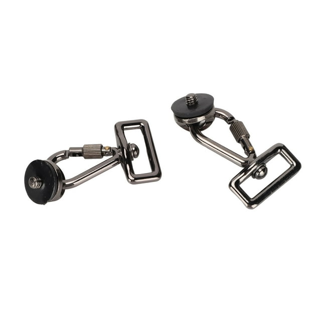 Juego de ganchos para correa de hombro para cámara Ticfox 2 piezas Hebilla rápida 1/4 de pulgada Adaptador de tornillo de Metal
