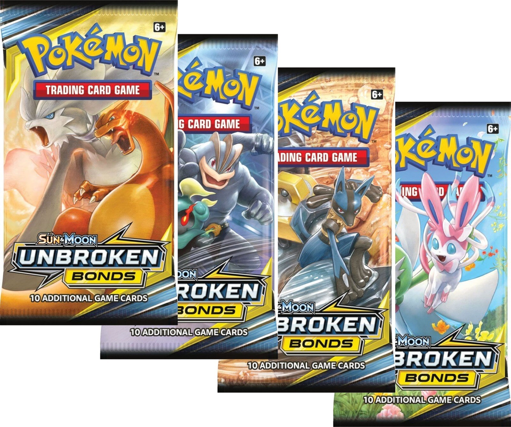 10x Pokémon Cards Custom Pack Unbroken Bonds.  