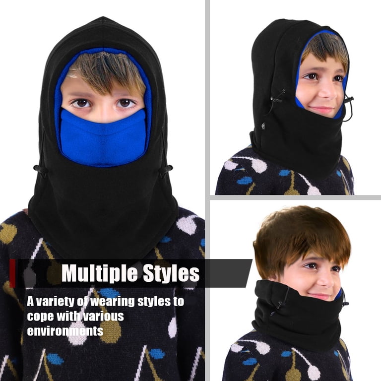 iClover Children's Fleece Balaclava Ski Mask, Blue photo 6