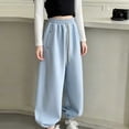 thumbnail image 4 of LIaqionyy Girls Cotton Joggers Baggy Sweatpants High Waisted Drawstring Fall Fashion Winter Clothes Jogger with Pockets, 4 of 8