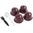 thumbnail image 1 of 4 piezas para cápsulas de café recargables de plástico con cuchara y cepillo 200 reutilizables compatibles, 1 of 5