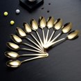 thumbnail image 6 of ReaNea Gold Titanium Plated Stainless Steel Tableware Spoons (12 Count), 6 of 8