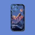 thumbnail image 1 of Funda de teléfono con paisaje Natural para iPhone, carcasa a prueba de golpes, color púrpura, azul, atardecer, nieve, montaña, 14, 13, 12, 11 Pro Max, XR, X, XS, 1 of 4