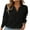 Black, variant on Long Sleeve Shirts for Women Black Black Long Sleeve Tops for Women Casual Fashion Loose Solid Color Button Pocket Long Sleeved V-neck Top shirt