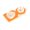 Orange, variant on Stainless Steel Knife 1 Fancy Double Kitchen Gadgets Knife Even Slicing