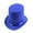 Height 20cm blueO, variant on Vintage Fedora Top Hat Victorian Age White Short Brim Top Hat Western Magician Hat for Boy Men Adults Cap