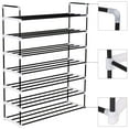 thumbnail image 3 of vidaXL 1/4/7x Shoe Rack with 7 Shelves Metal and Plastic Black Storage Stand, 3 of 6