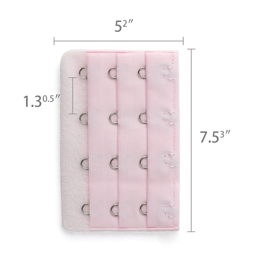 Unique Bargains Ladie's Bra Extender Strap Band Extension 3 Rows 4 Hooks