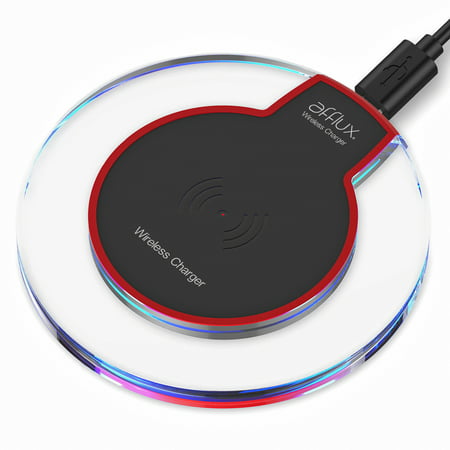 Qi Wireless Charging Pad Slim Charger Dock For Apple iPhone X iPhone 8 Plus Samsung Galaxy S8 S9+ Galaxy S6 S7 Edge Plus Note 9 8 5 Xperia XZ3 LG G7 ThinQ and all Qi-Enabled (Best Wireless Charger For Iphone 8 Plus)