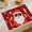 Red1, variant on Herrklp Christmas New Santa Claus Linen Placemats Restaurant Decoration Holiday Table Mats Restaurant Mood Layout Table Mats Linen Print Insulation Pads Western Plac