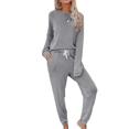 thumbnail image 2 of SUNSIOM Woman Home Leisure Two-piece Set, Long Sleeves + Trouser, 2 of 5