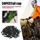 thumbnail image 5 of Bicicleta 50 Uds tapas de extremo Ndcxsfigh de Cable de puntas de Cable de palanca de cambios de freno de aleación de aluminio (negro), 5 of 7