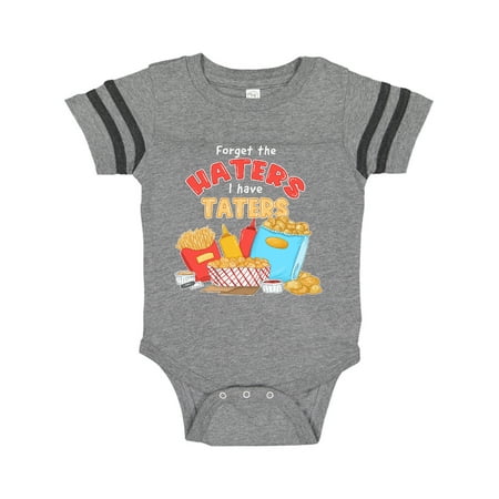 

Inktastic Forget the Haters I Have Taters with Fries and Gift Baby Boy or Baby Girl Bodysuit