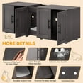thumbnail image 4 of TROPOW Double Litter Box Enclosure,55" Furniture for 2 Cats, TV Stand,Waterproof Easy-Clean Surface,Cabinet Buckles & Storage Grooves,Suitable for living room, furniture decoration, 4 of 10