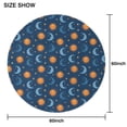 thumbnail image 6 of Blue Sun Moon Star Pattern Round Tablecloth 60"x60",Wrinkle Wipeable Table Cloth for Kitchen Dining Room Picnic Patio Party, 6 of 6