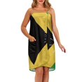 thumbnail image 2 of Yuyamidu Jamaican Flag Shower Towel Wrap for Women Coconut Tree Bath Wrap with Pocket Bathroom Towel Wrap for Spa Swim Bath Towels for Adults Bath Sheets Bathrobe Size XL, 2 of 7