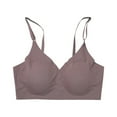 thumbnail image 4 of Women's Wirefree Sports Bra Clearance, Comdrip Push up Bra Womens Comfort Lightly Lined Seamless Wireless Triangle Bralette Bra Xl, 4 of 4