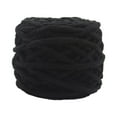 thumbnail image 6 of Abbraccia Chunky Wool Yarn Jumbo Tubular Yarn Giant Wool Yarn DIY Crocheting Bulky Yarn Weight Yarn for Throw Pillow Shoes Weaving Hats Black, 6 of 9