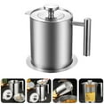 thumbnail image 3 of 1.2L Household Oil Strainer Pot with Lid Oil Strainer Storage Can Oil Filter Pot, 3 of 6