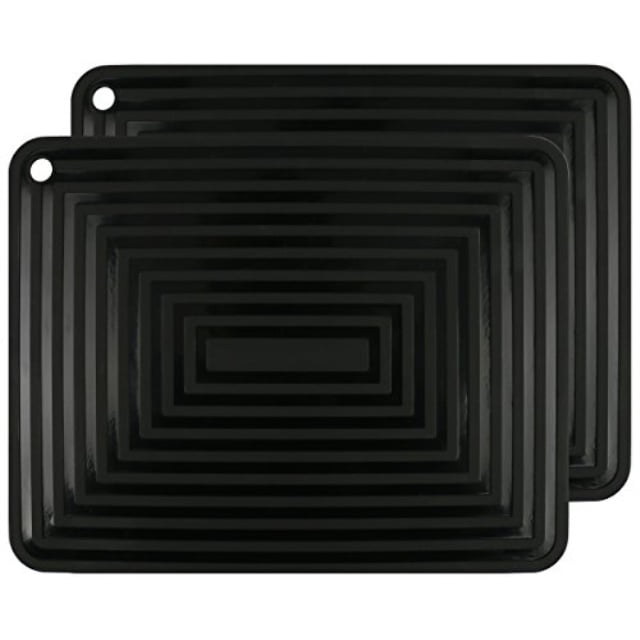 2x Heat Resistant Silicone Table Mat Non-slip Pot Trivet Holder Square Pla#win 