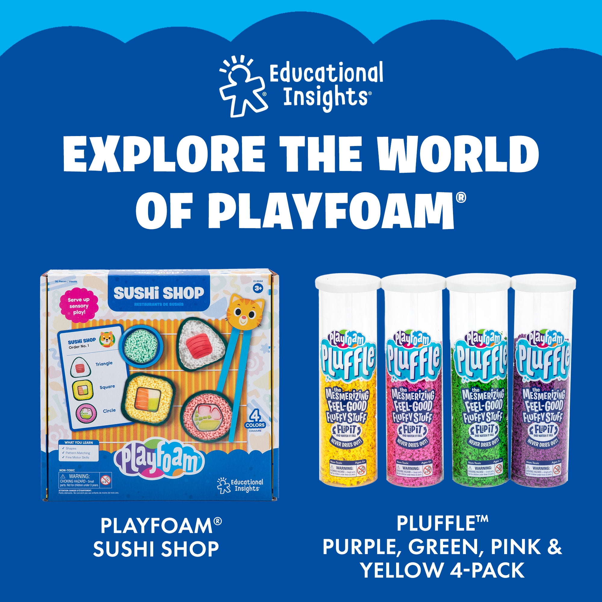 Educational Insights Playfoam Party Pack, 20 Pods, Sensory Fidget, Gift for Kids Ages 3+