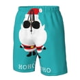 thumbnail image 4 of Fuzoiu Cute Santa Claus Print Men's Beach Shorts,Men's Swim Trunks,Quick Dry Board Shorts with Pockets,Men's Bathing Suits for Surfing, Running, and Casual Wear-X-Large, 4 of 6