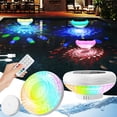 thumbnail image 1 of Flotador solar de cloro para piscina QOLNBY, 2600 mAh, con luces, paquete de 4, 1 of 8
