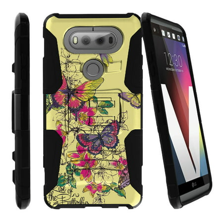 Case for LG V20, V20 Case[Clip Armor] Shockproof Hybrid Kickstand Case V20 with Kickstand and Holster by Miniturtle® - Yellow