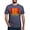 Heather Navy, variant on - Haute Normandie (Flag 10) Men's Deluxe T Shirt - Mens Tri-blend T-Shirt