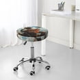 thumbnail image 5 of Western Guitar Cowboy Round Bar Stool Seat Covers, Elastic Round Chair Cover Stool Seat Slipcover Bar Stool Cushions Round Pad for 12-14 inch, 5 of 5