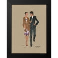 thumbnail image 2 of Shenli 11x14 Black Modern Framed Museum Art Print Titled - SUNDAY STROLL, 2 of 5