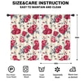 thumbnail image 2 of Blackout Kids Curtains,Pioneer Flower Floral Print Pattern Childrens Insulated Curtains Set Of 2,Bedroom Essentials,Toddler Room Decor 42"x63", 2 of 5