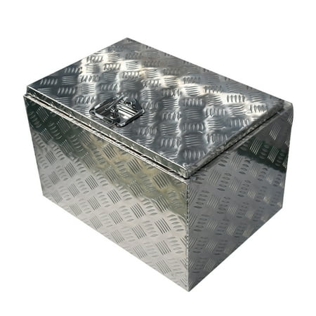 

LABLT 24 Inch Cuboid Silver Aluminum Truck Bed Storage Tool Box for RV Pickup