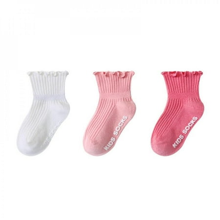 

SweetCandy 3 Pairs of Baby Double Needle Head Lace Agaric Princess Floor Socks
