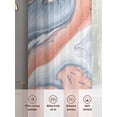 thumbnail image 5 of Pink Marble Sheer Curtains 2 Panels Set Modern Abstract Fantasy Orange Gray Blue Marble Waves Sheer Window Curtains Light Filtering Rod Pocket Voile Drapes for Bedroom Living Room 52"X96", 5 of 8