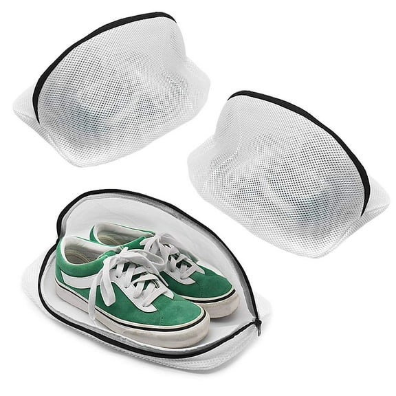 BILISPARK 3PCS Shoe Wash Bags Multi-use Laundry Mesh Bags for Sneaker, Flat Shoes, Fit up to Shoes Size 15