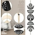 thumbnail image 4 of 7pcs Moon Phase Wall Hanging Boho Decor Wooden Wall Art Witchy Decor Black Wooden Moon Cycle Signs Gothic, 4 of 8