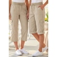 thumbnail image 2 of Woman Within Plus Size Petite Convertible Length Cargo Capri/Bermuda, 2 of 6